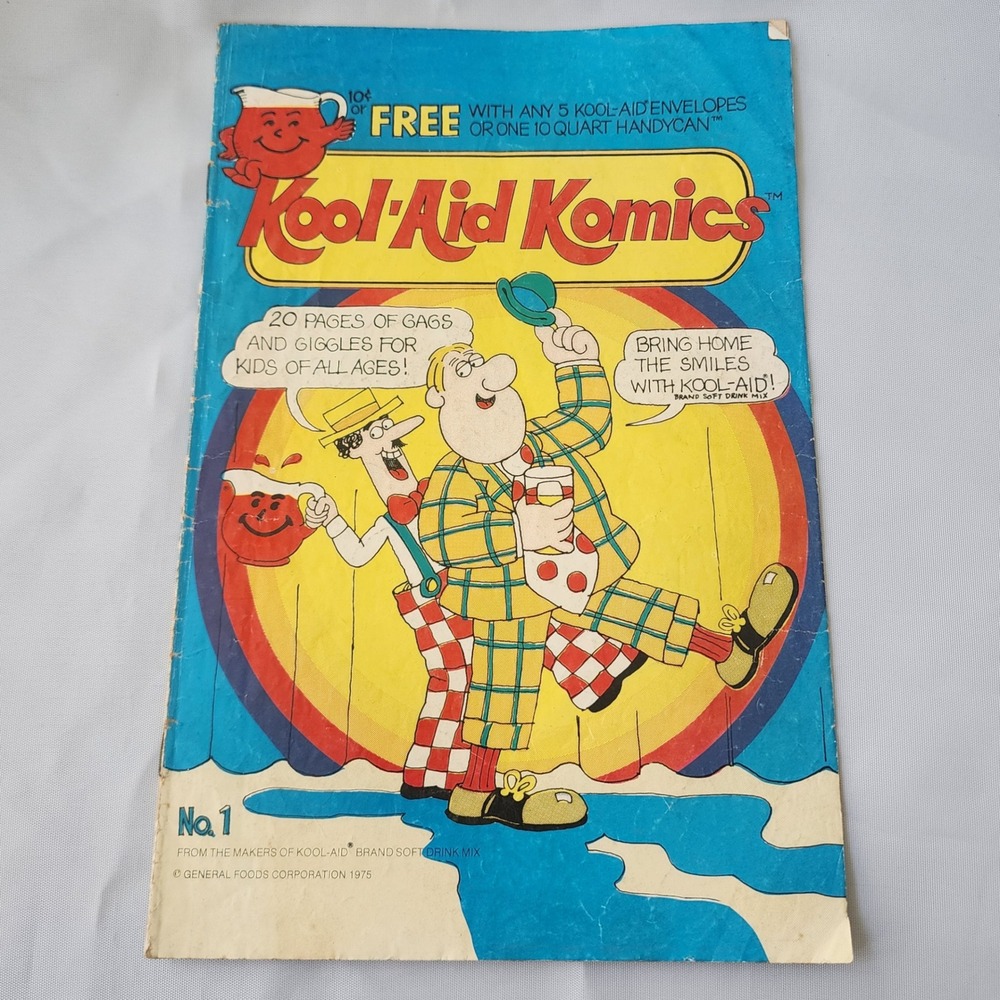 Vintage 1975 Kool-Aid Komics No. 1 Comic Book General Foods Collectible Rare OG